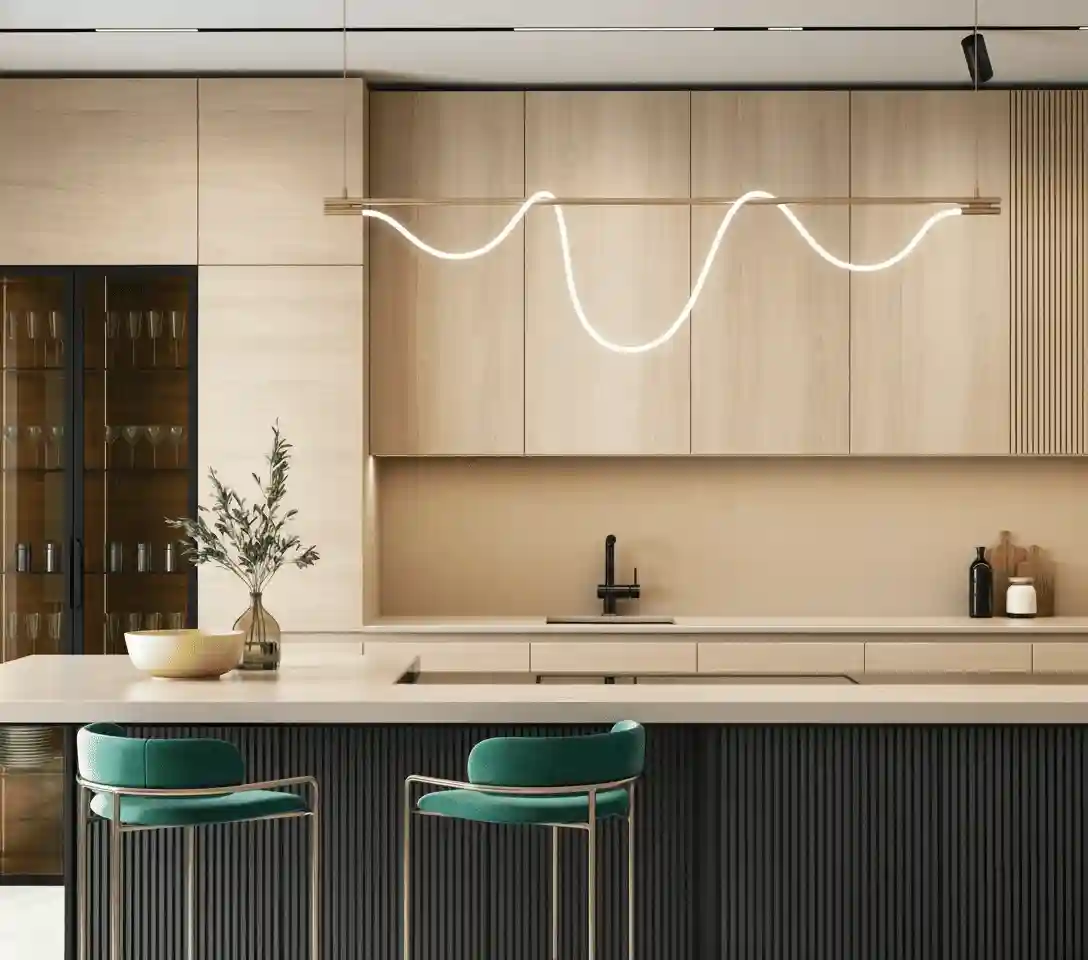 Cucina dopo il restyling: mobili rinnovati con pellicola grigia opaca